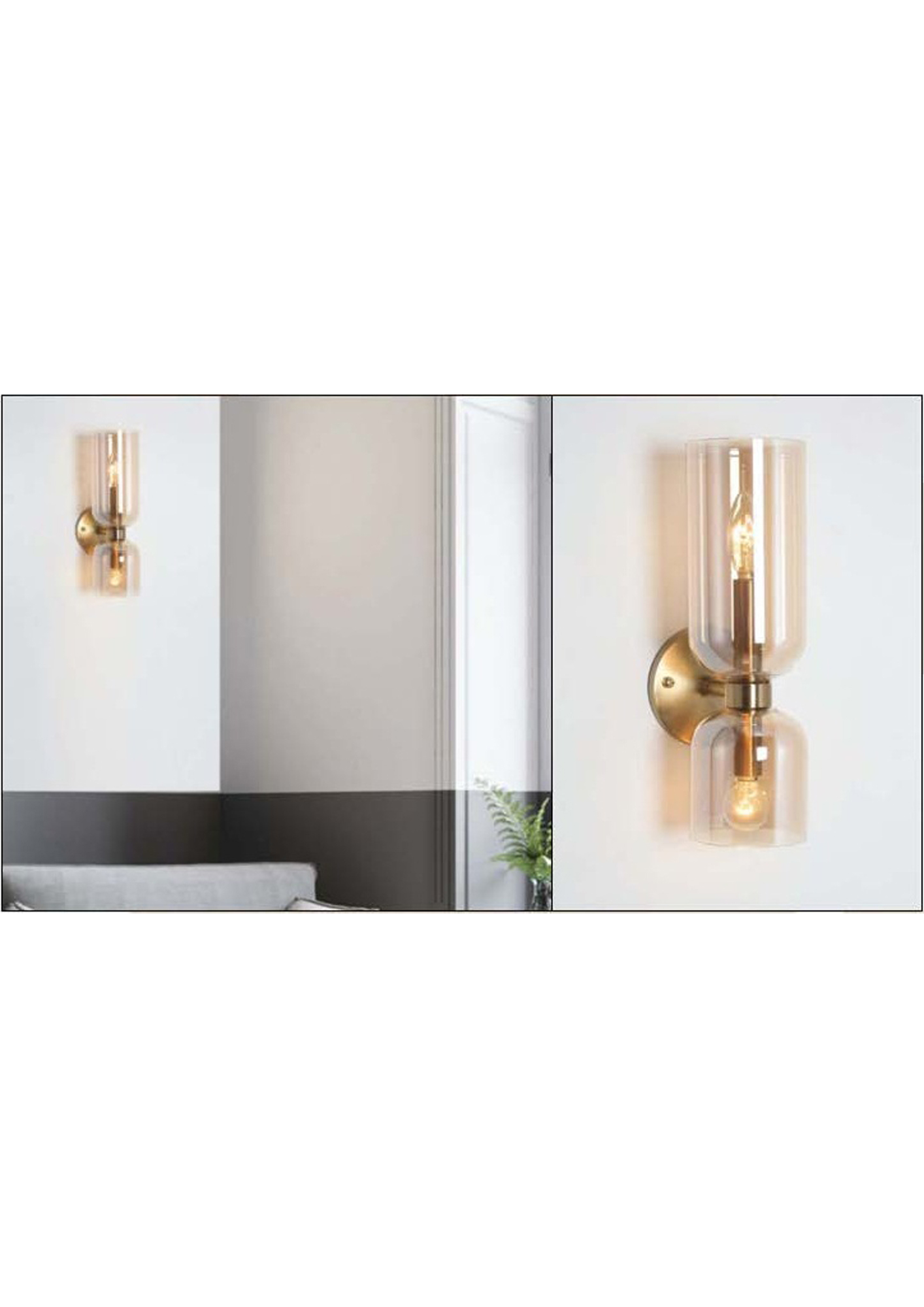 Beyond Lights - Brass Wall Sconce- GL